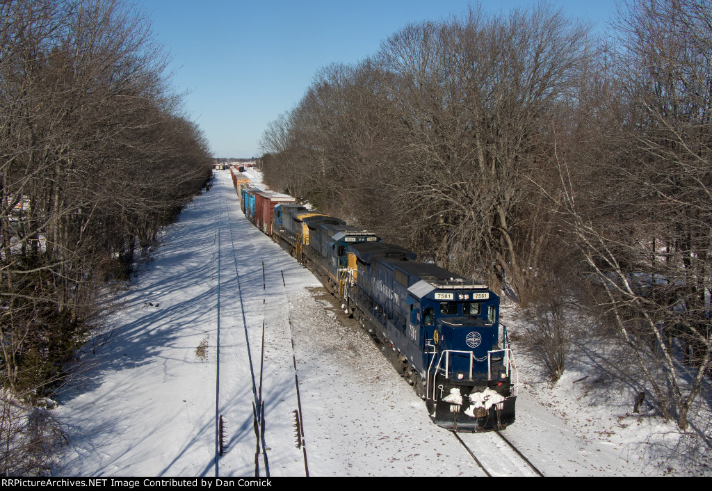 POAY 7561 Departs Rigby Yard 